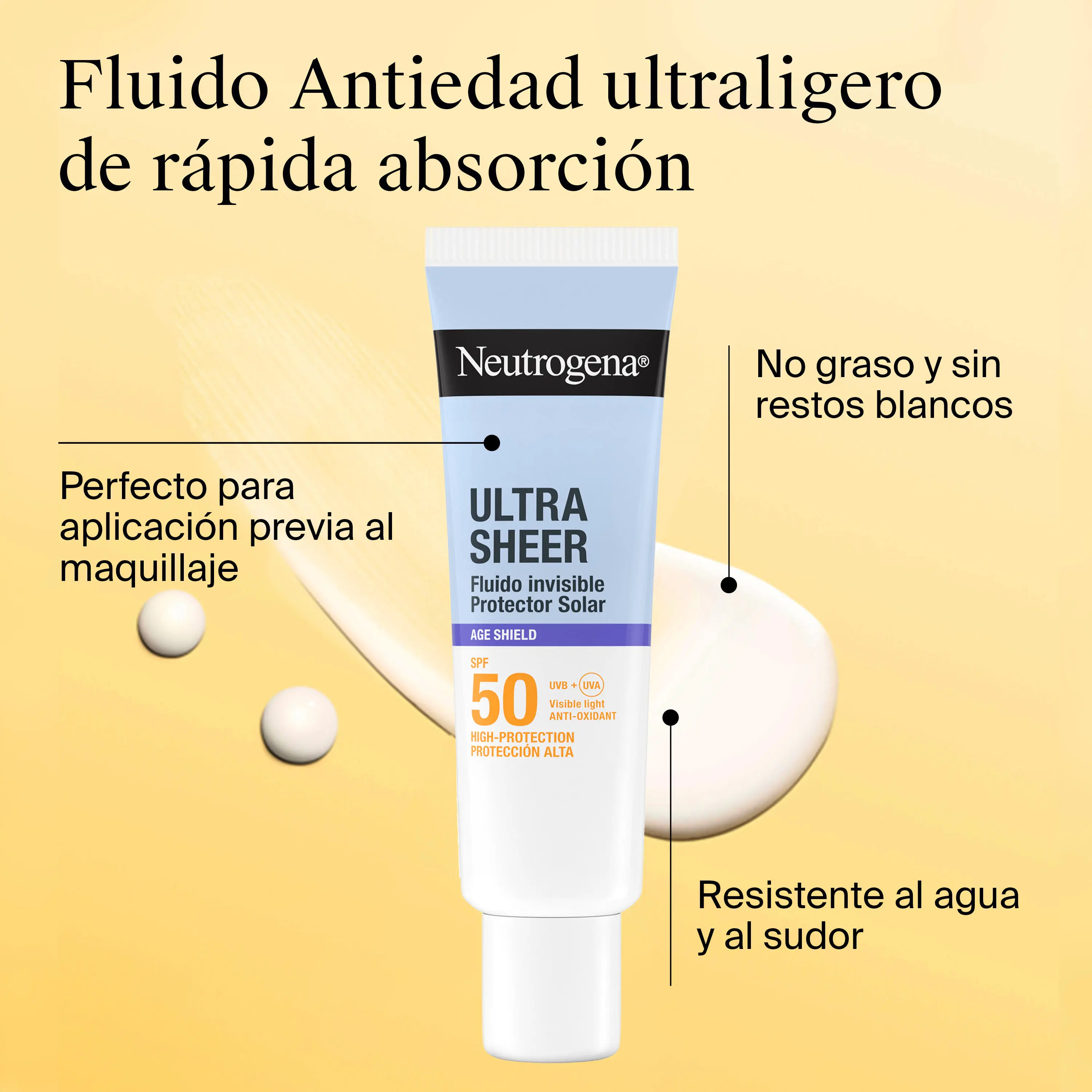 Ultra Sheer Fluido Anti-edad 