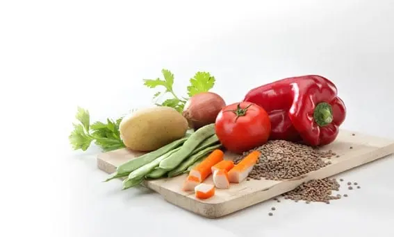 Plato de comida de una receta para embarazadas