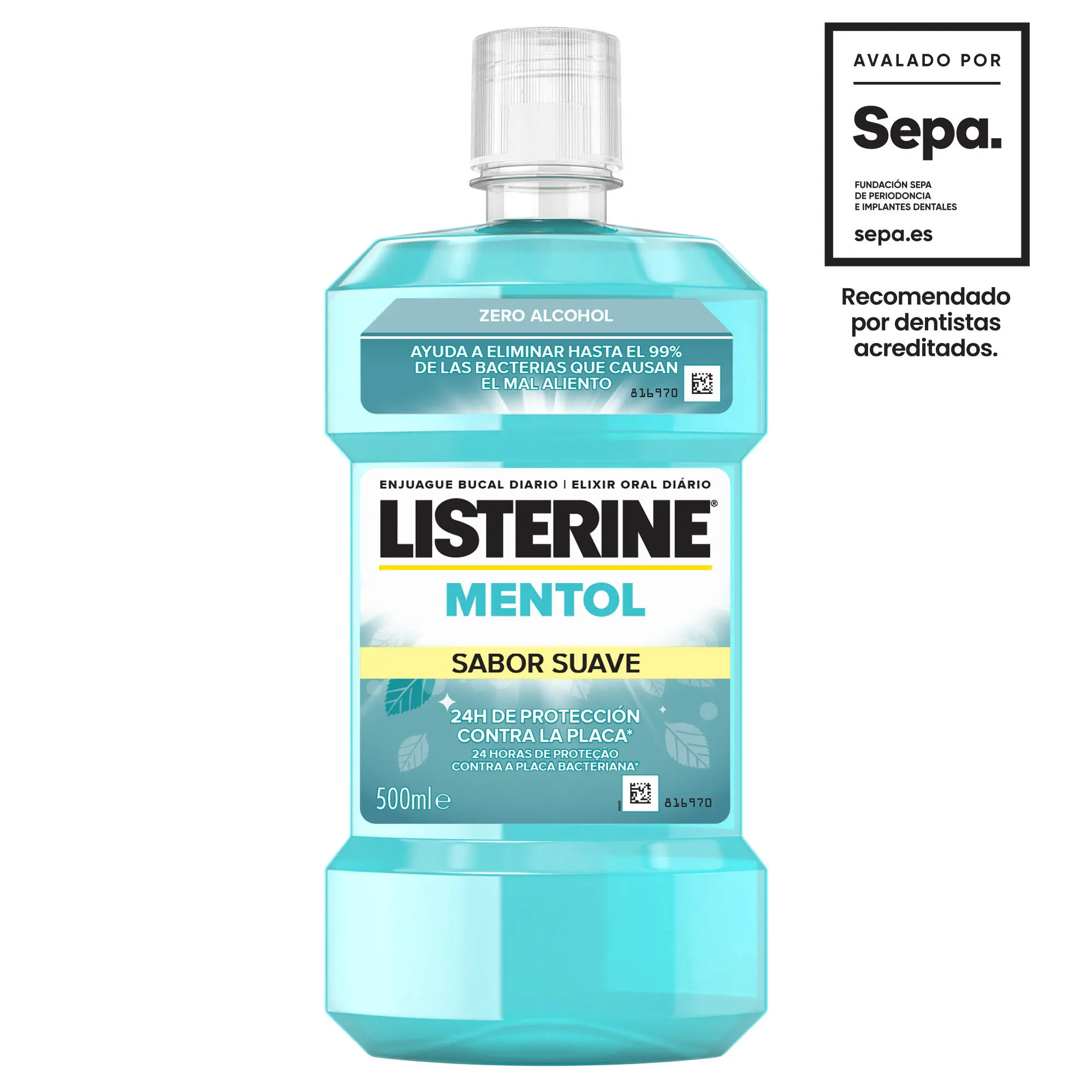 Enjuague Bucal LISTERINE® Mentol Sabor Suave - Image 1 - Listerine - es-ES