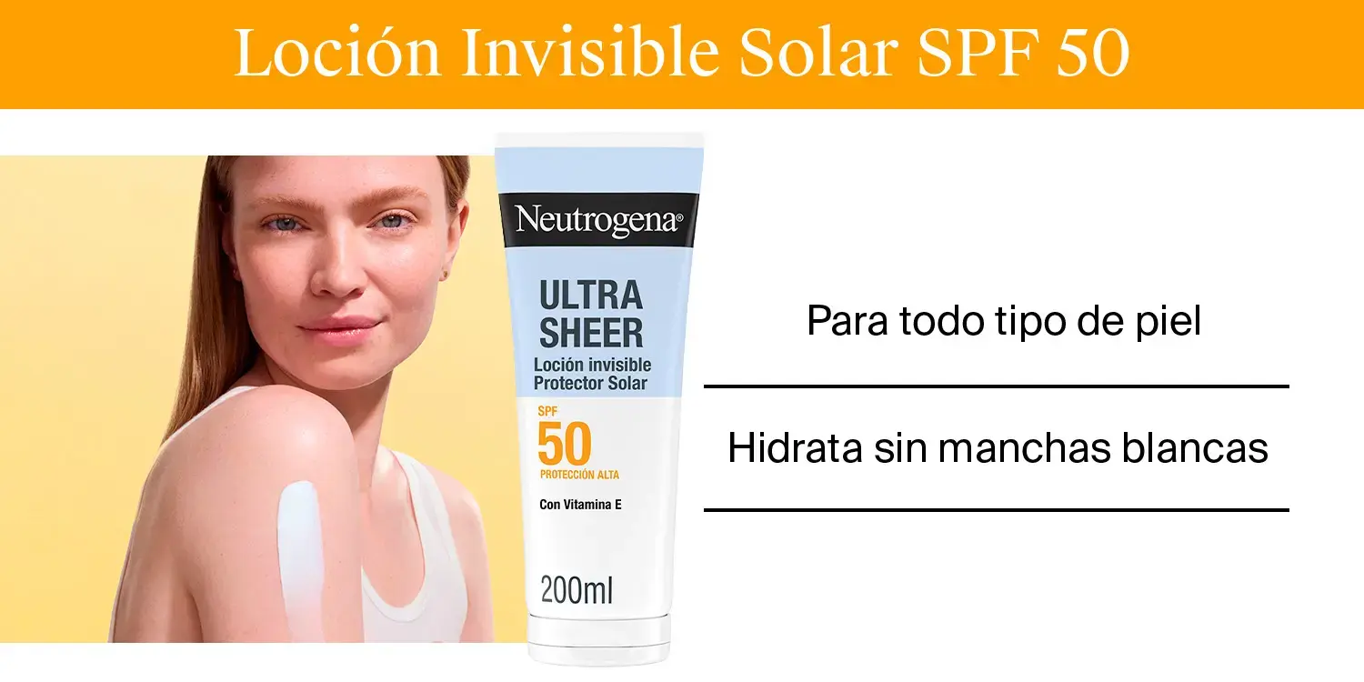 Locion invisible solar SPF 50