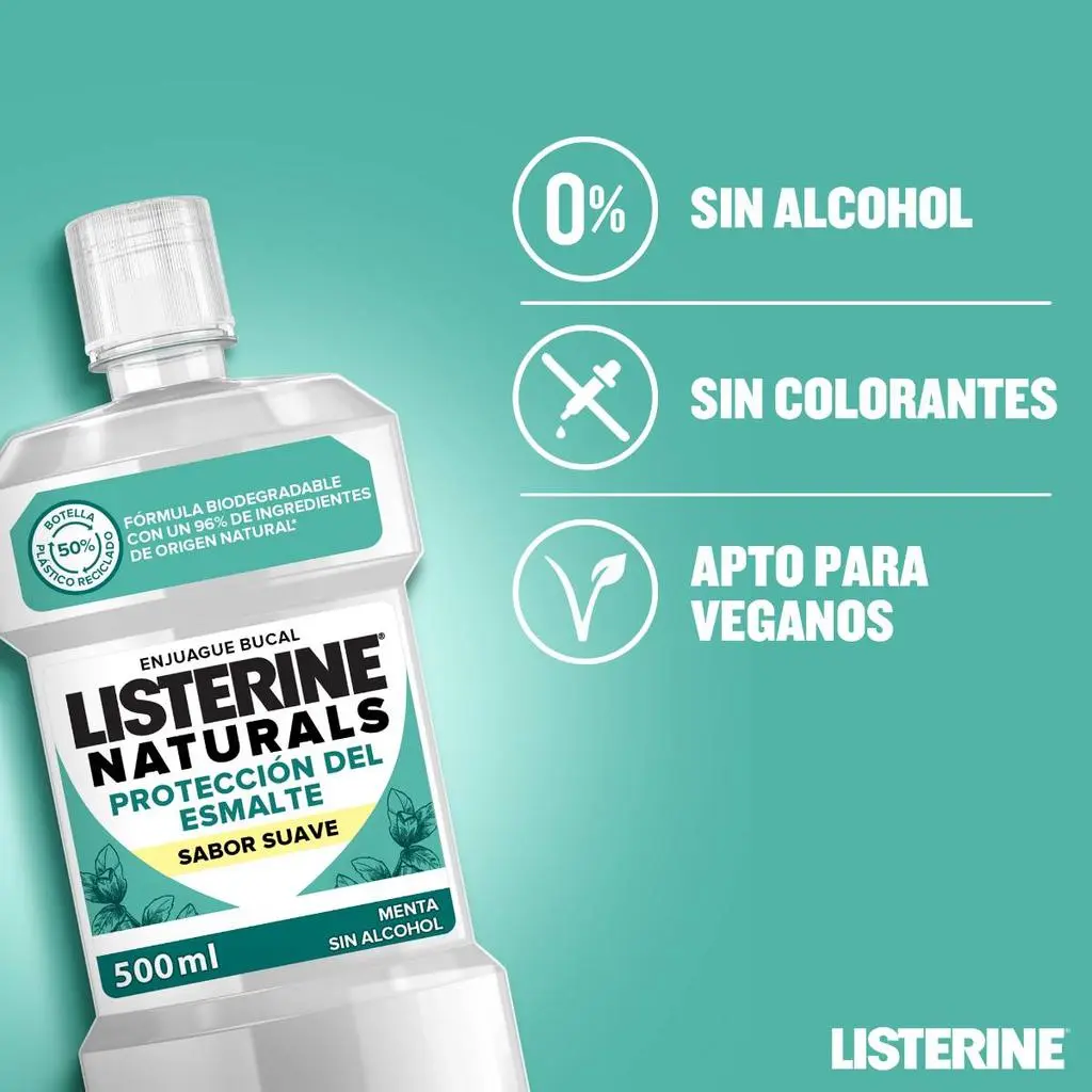Enjuague Bucal LISTERINE® Naturals Protección Del Esmalte Sabor Suave - Image 3 - Listerine - es-ES