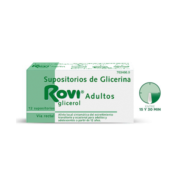 Supositorios de glicerina Rovi para adultos