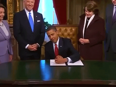 Signature contract président