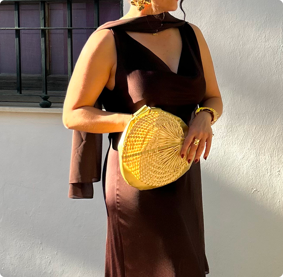 mocha mousse coloured dress