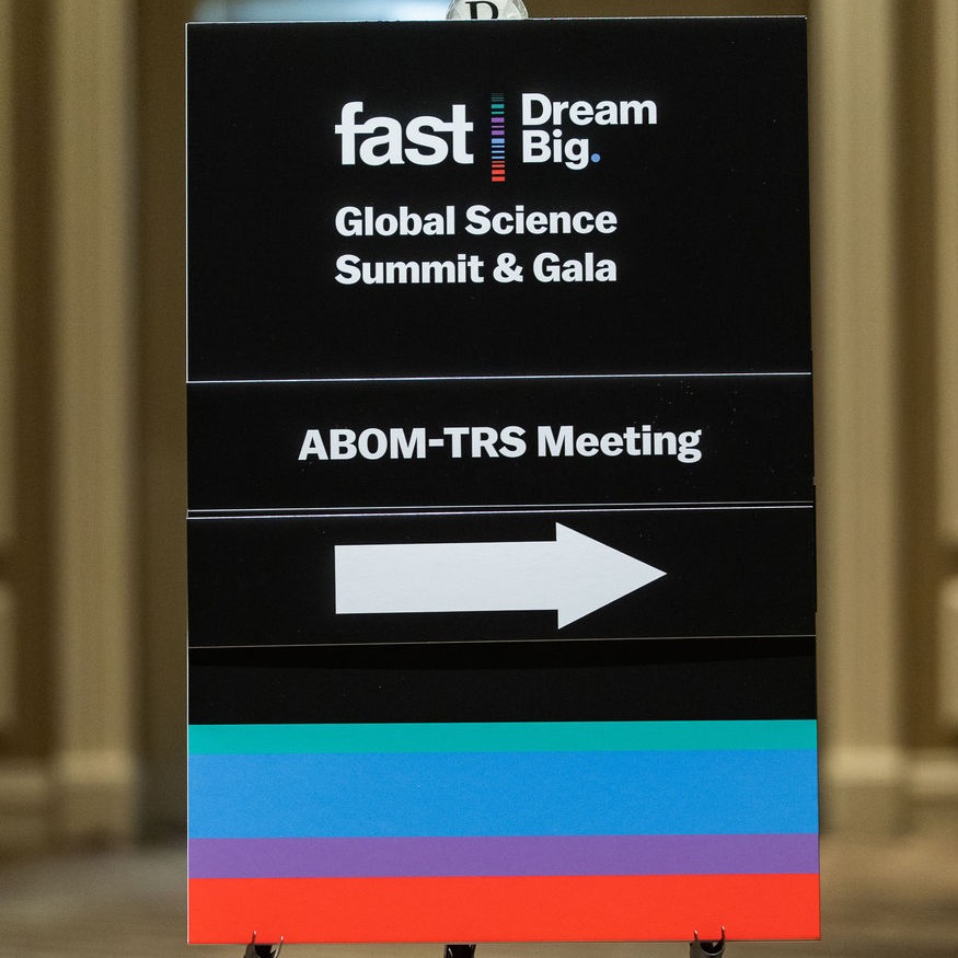 Registration sign at TRS-ABOM in 2024.