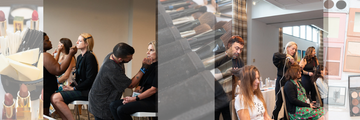 FAST Gala hair and makeup room