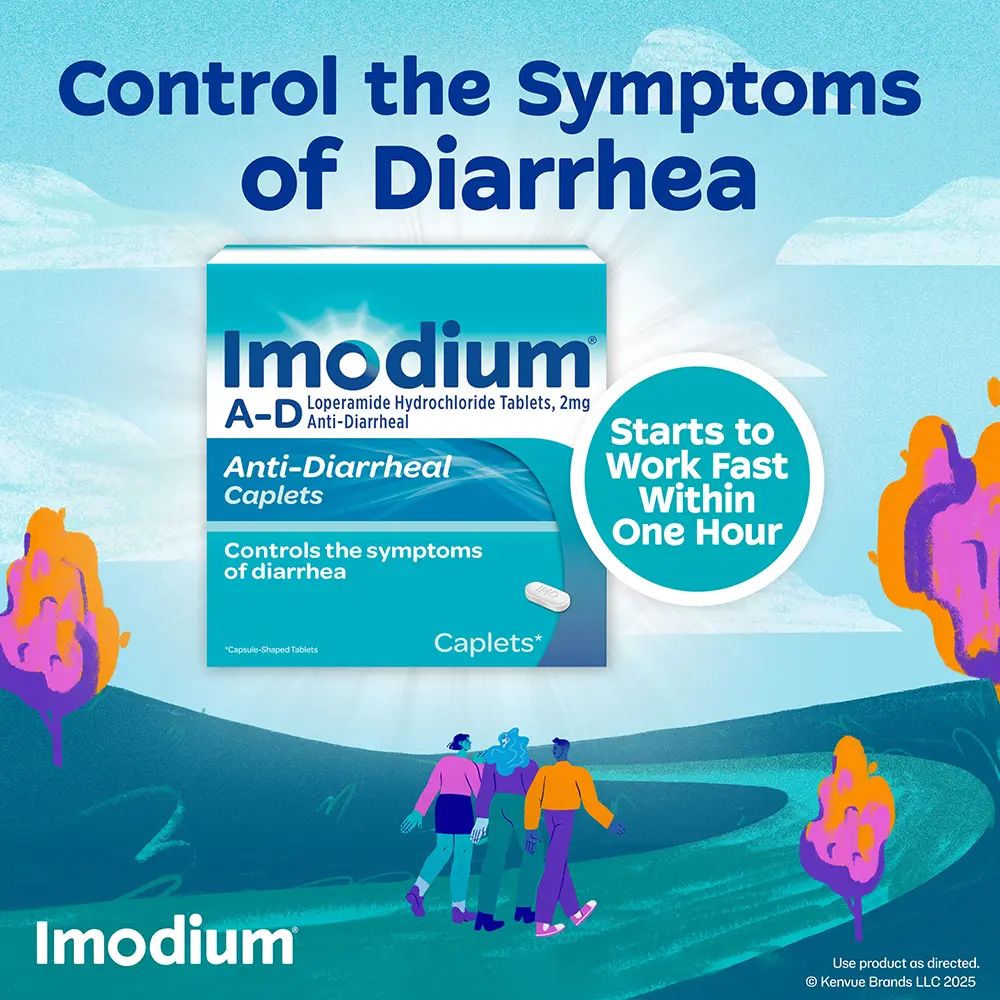 IMODIUM® Starts to Work Fast Within 1 Hour to Relieve Diarrhea
