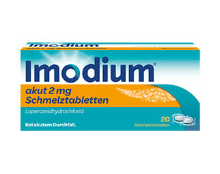 IMODIUM® akut Schmelztabletten - Image 1 - Imodium - de-AT