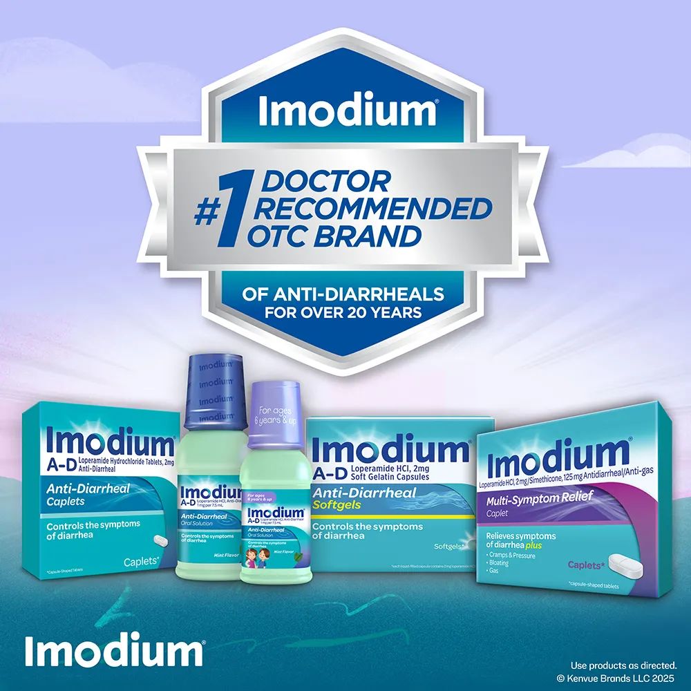 Imodium #1 DOCTOR RECOMMENDED OTC BRAND