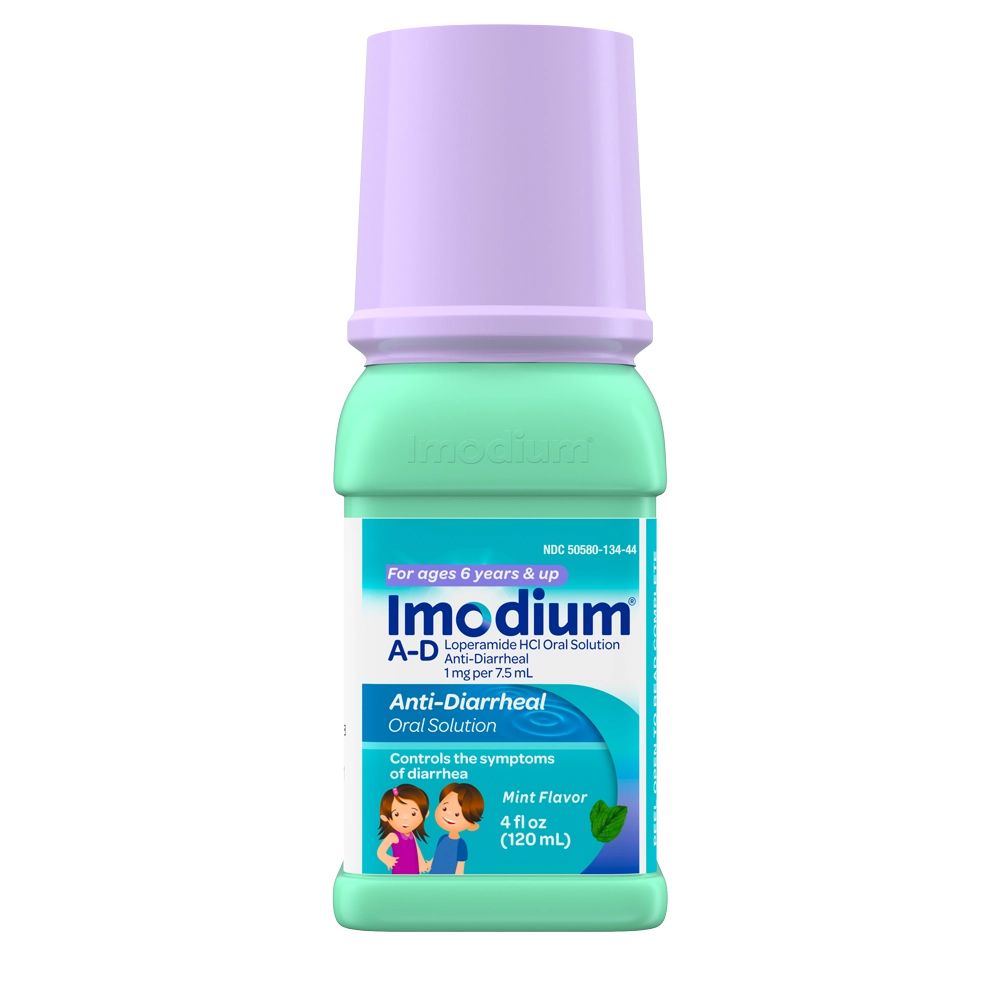 IMODIUM® Anti-Diarrheal oral solution for children ages 6 and up front bottle