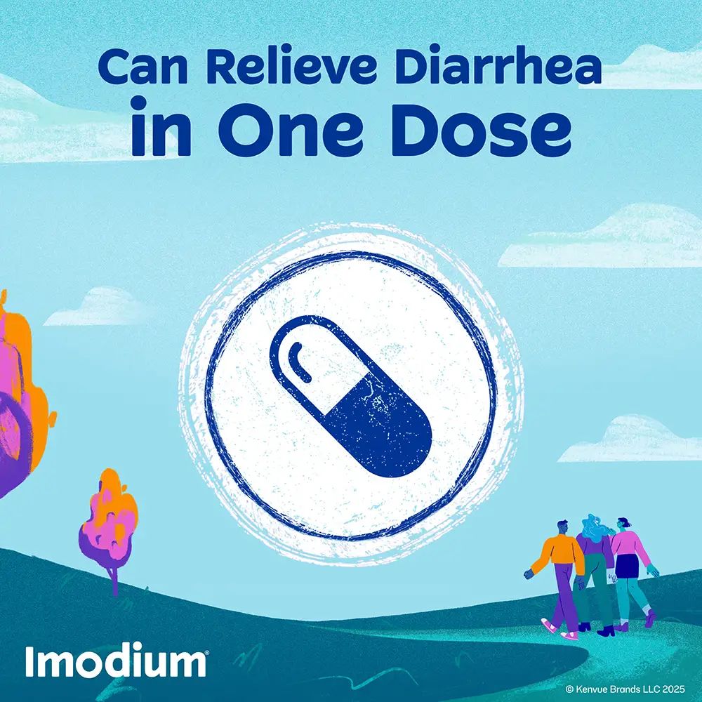 IMODIUM® Can Relieve Diarrhea in One Dose