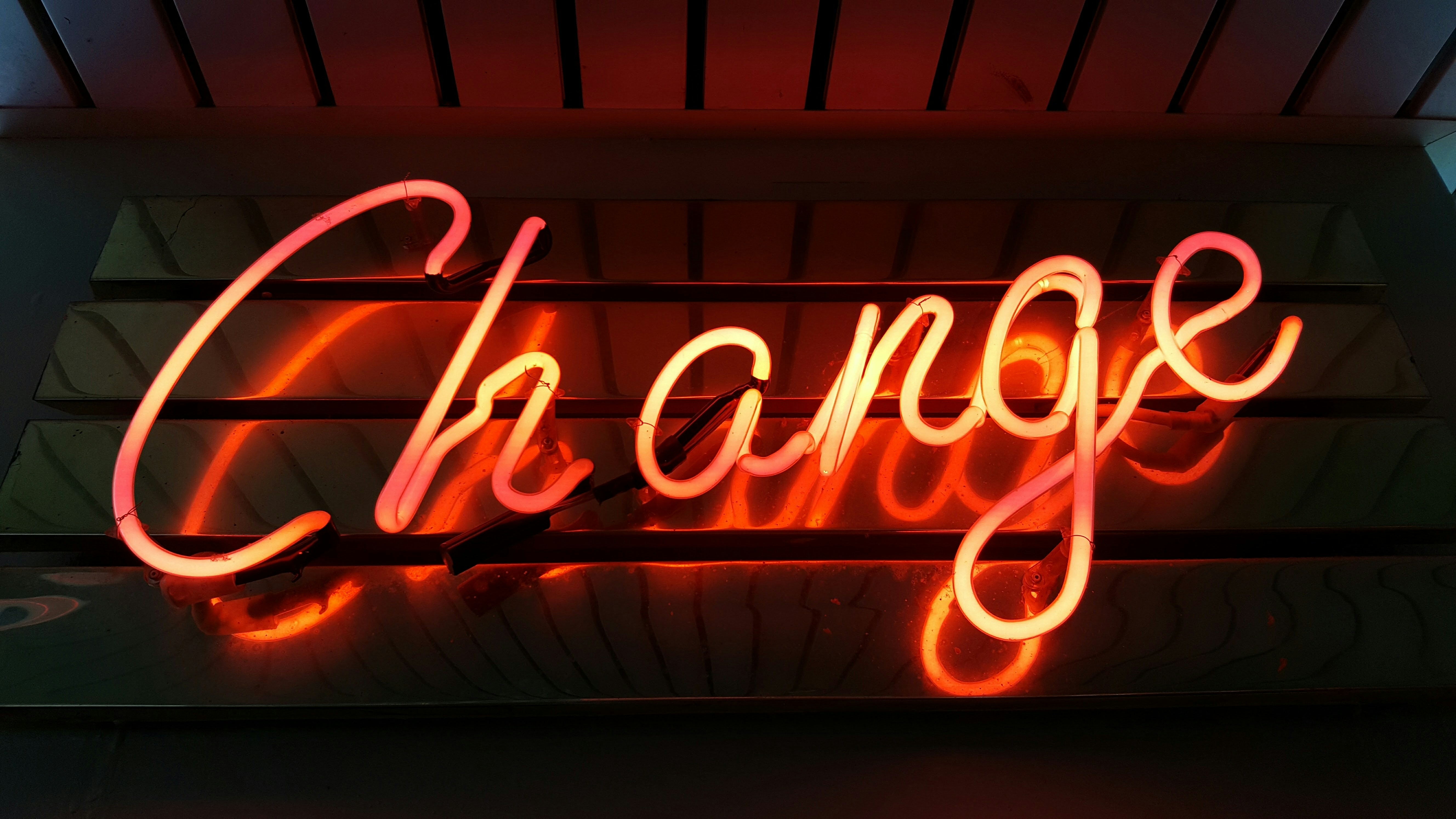 Change text on a neon sign