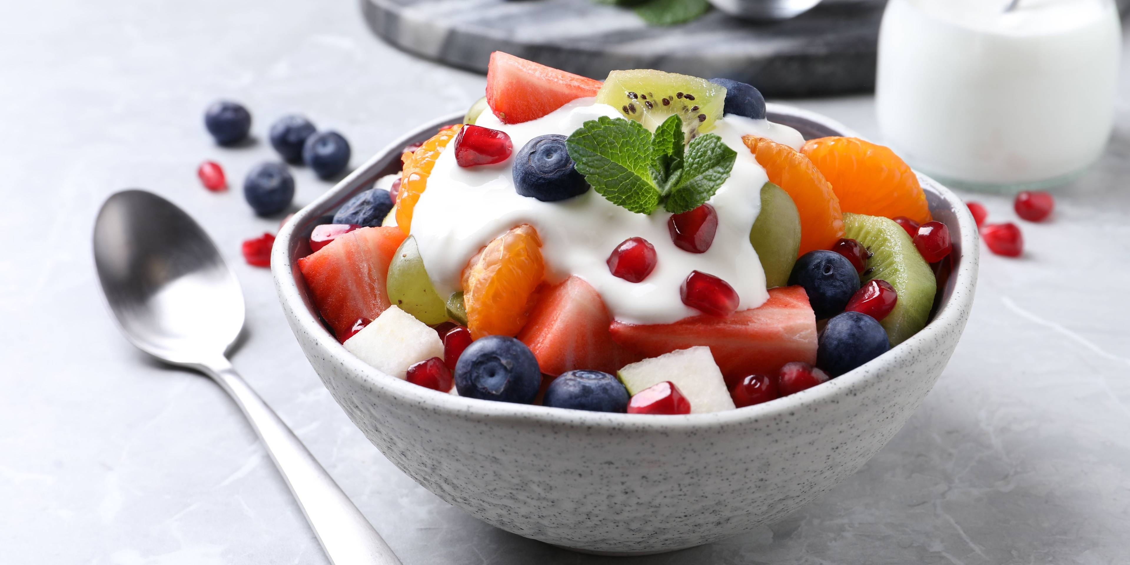 yogurt and fruit