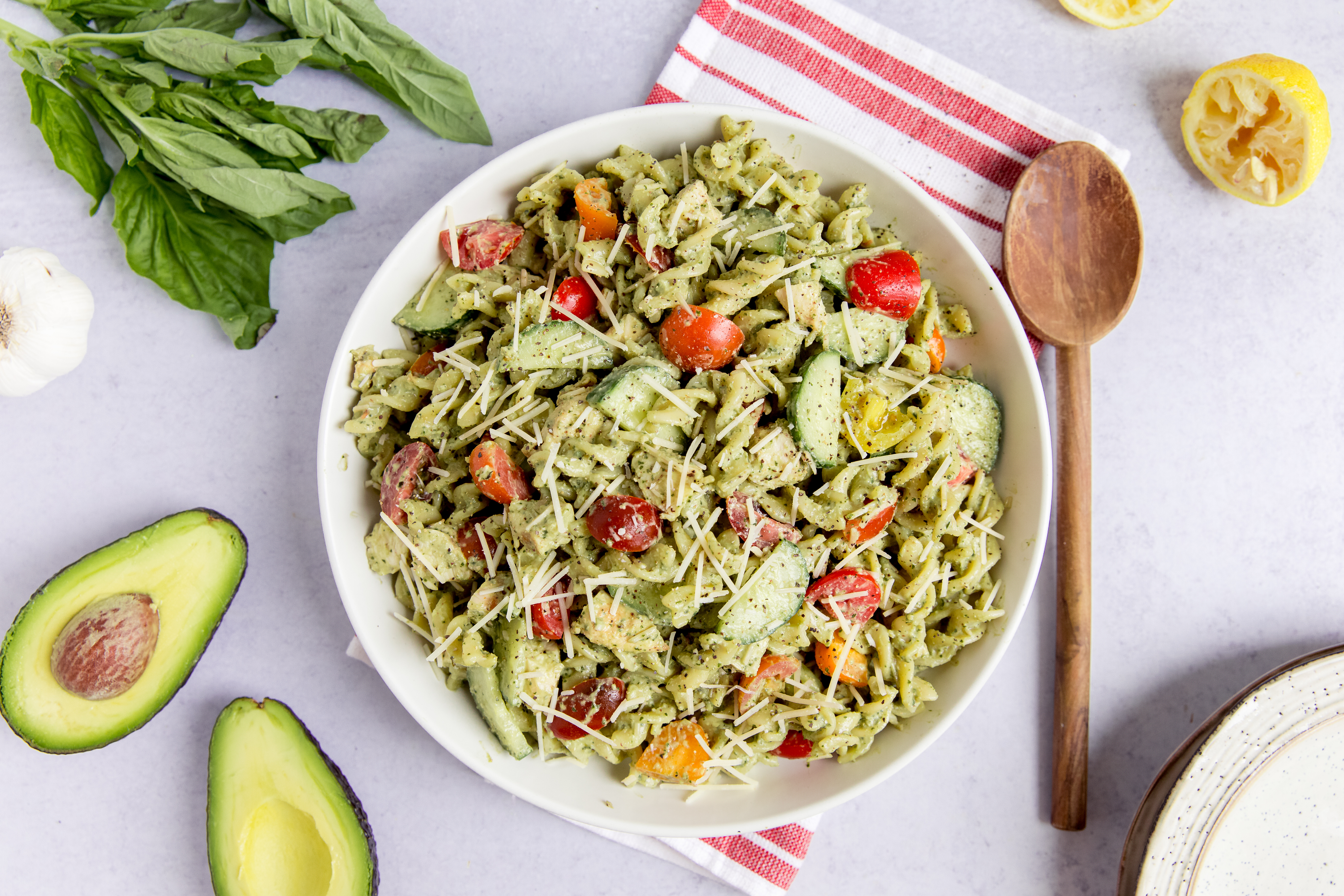 Avocado Pesto Pasta Salad | Viome