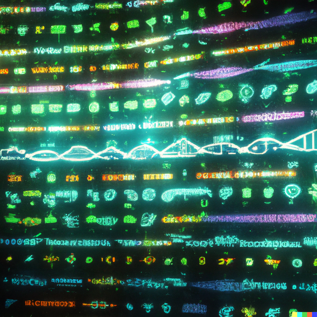 Biological Data from DNA, RNA, Microbes, Cells (Guru+DALL-E)