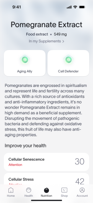 App Screen - Precision Supplements