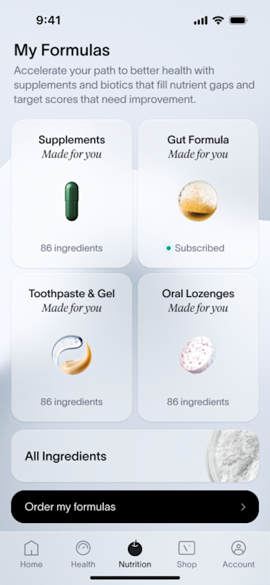 App Screen - Your Supplements