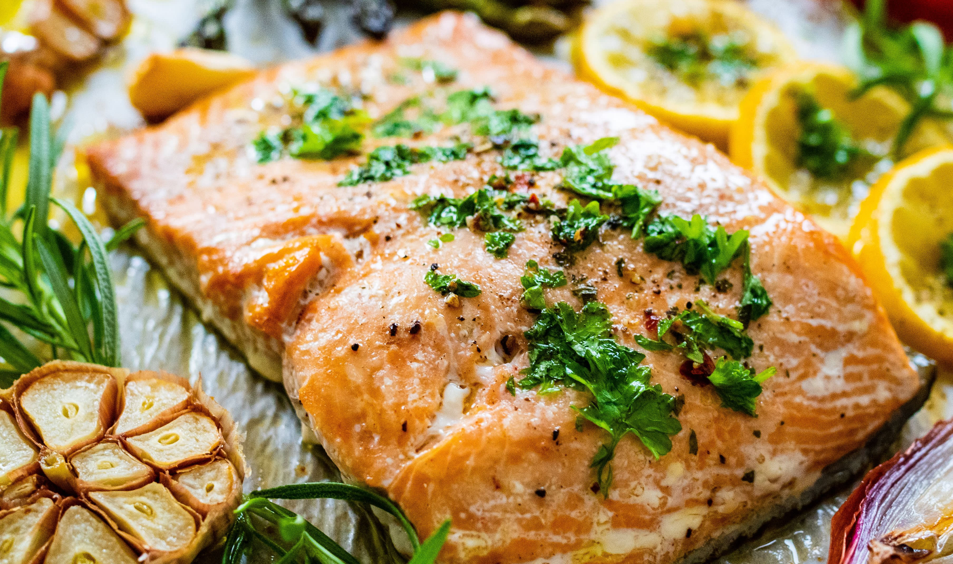 sheet pan salmon