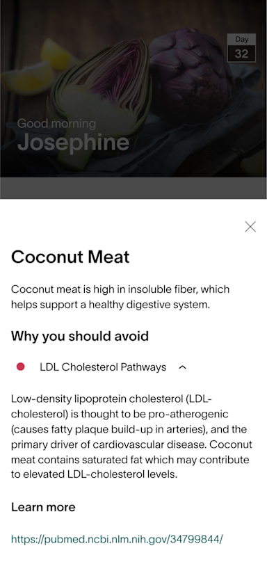 App Screen - Coconut Meat