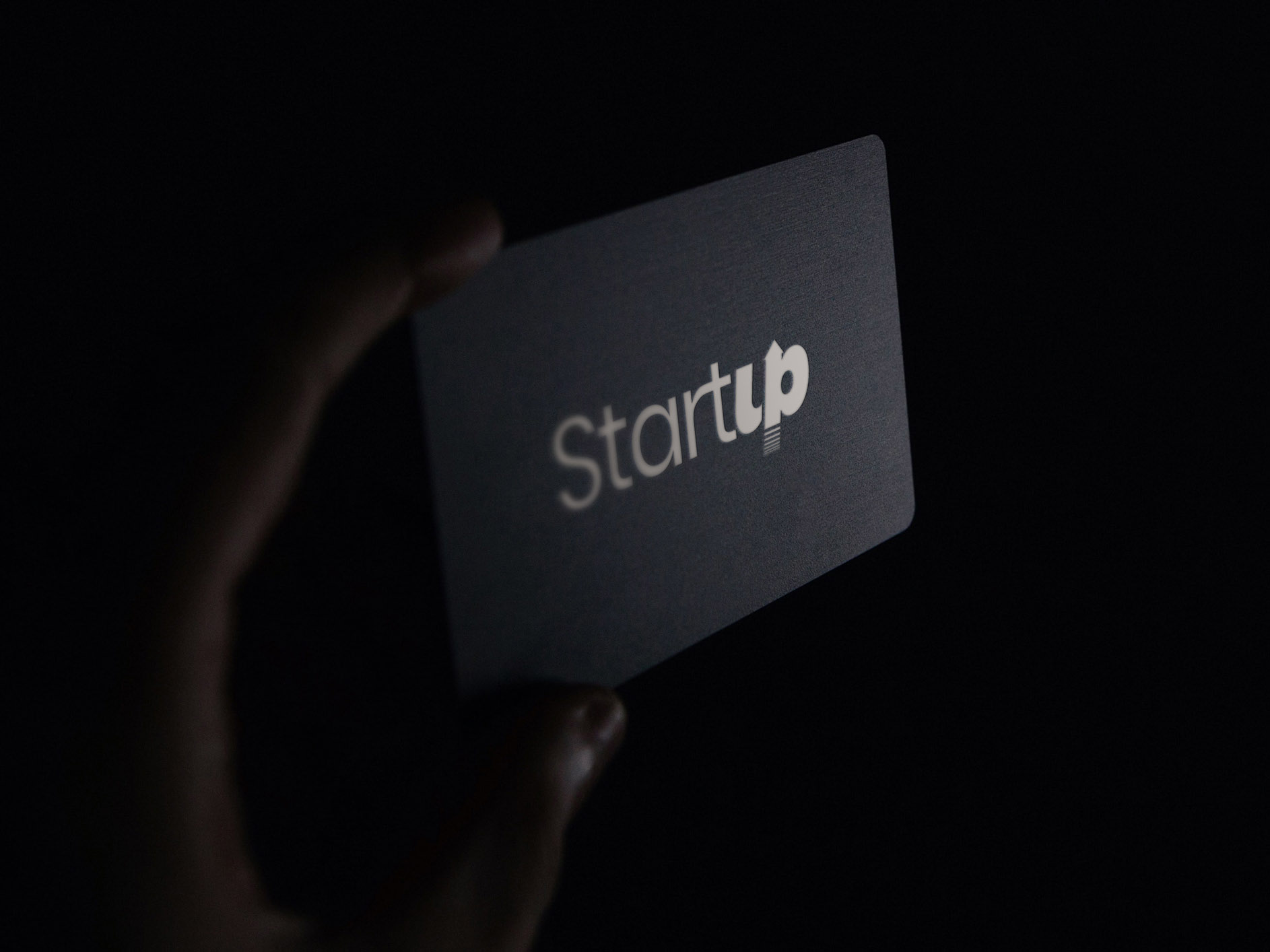 How the Startup brand will look when used on a business card