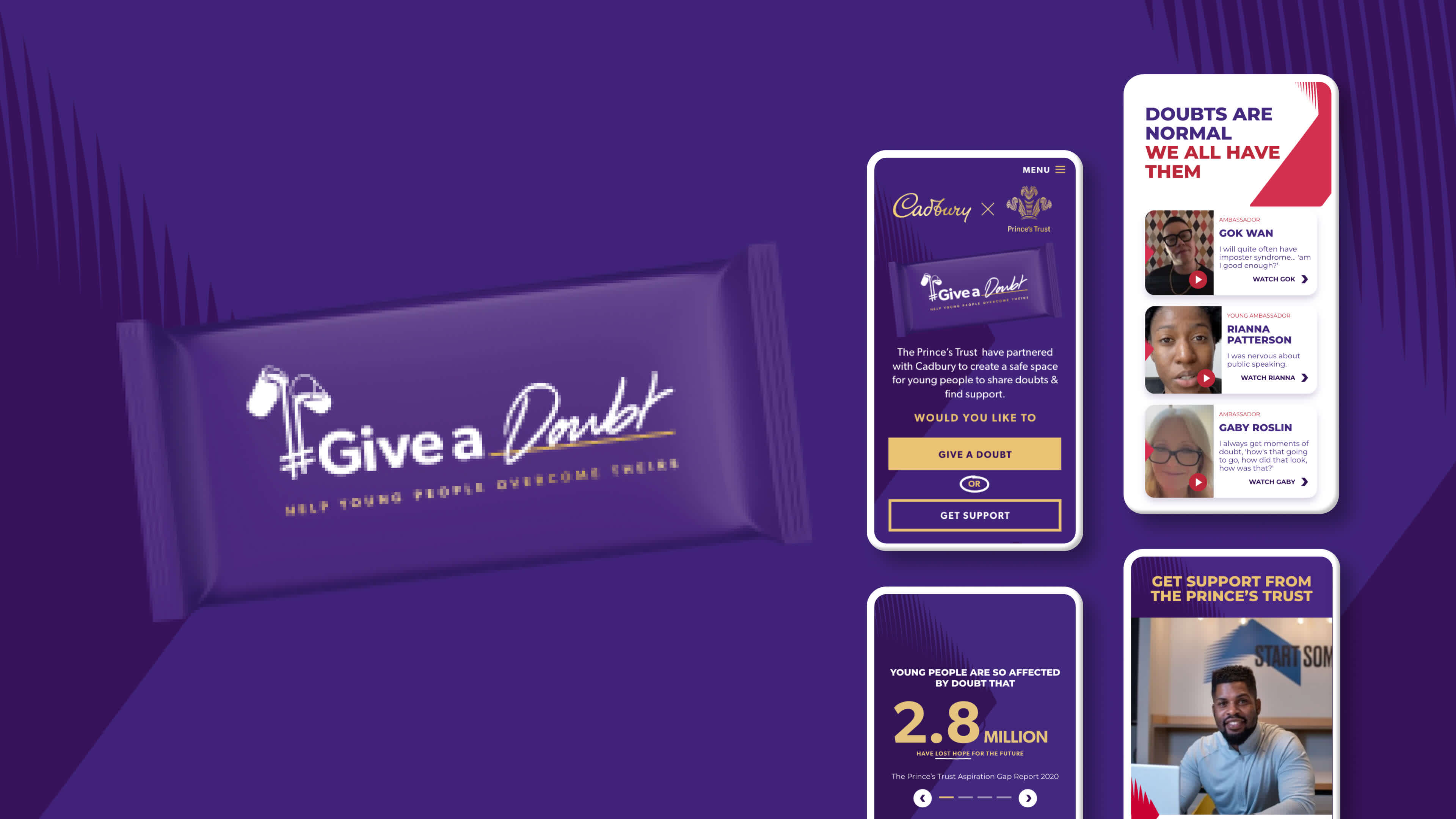 Demo of give a doubt campaign on device