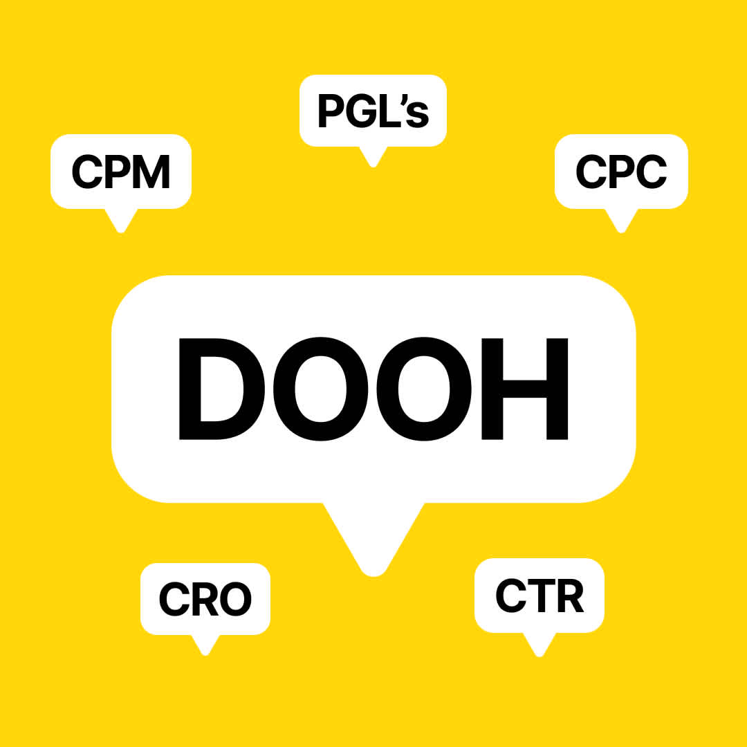 Examples of acronyms that people may or may not understand: DOOH, CPM, PGL’s, CPC, CTR, CRO