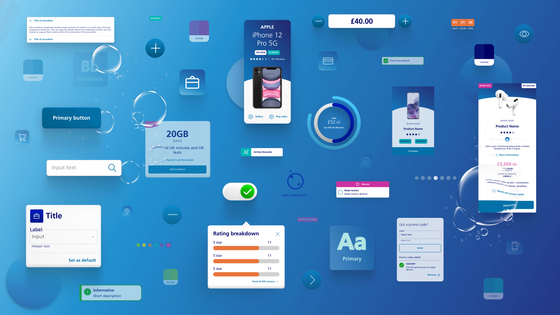 Showcase of O2 UX