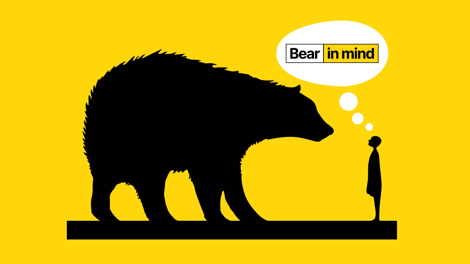 VCCP logo of a girl facing up to a bear, with a thought bubble coming from the girl’s mind saying ‘Bear in Mind’