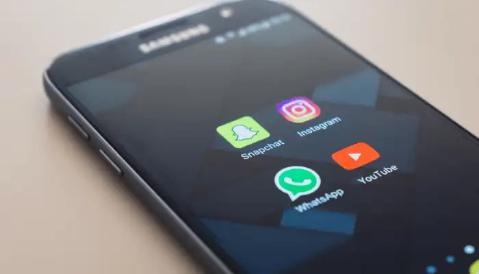 image of a phone screen with app icons
