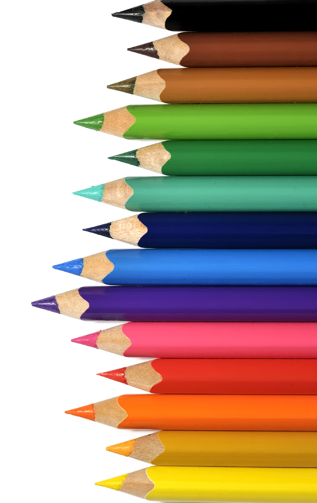 Coloured Crayons minus 90