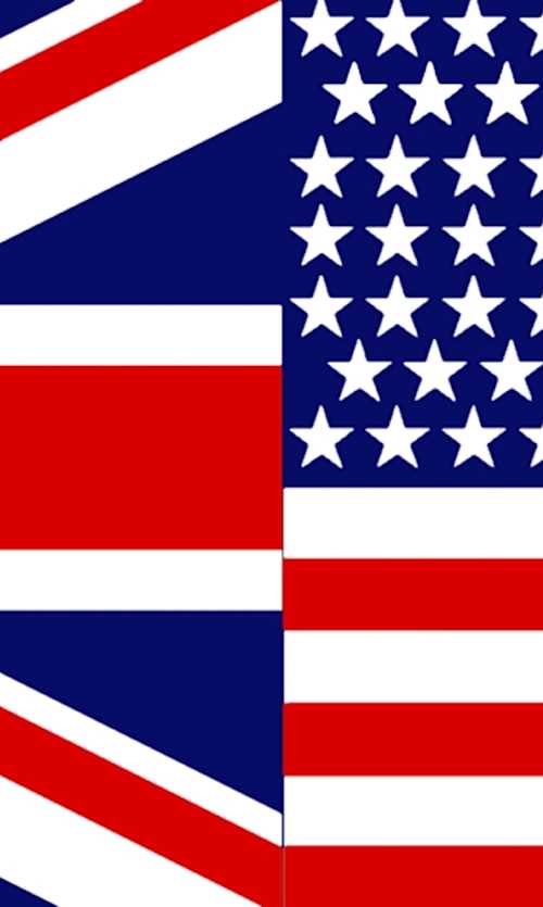 UK and US flags
