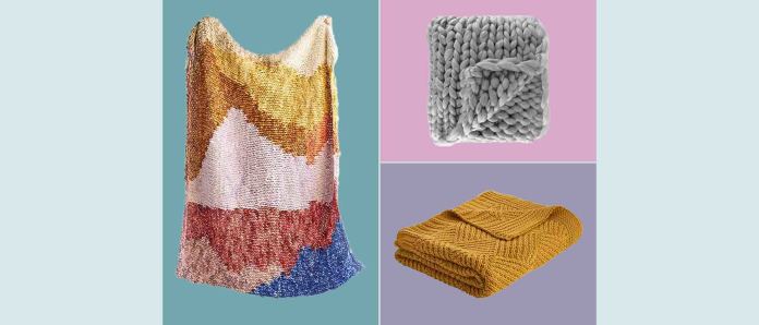 Chunky knit blankets to keep you cosy 