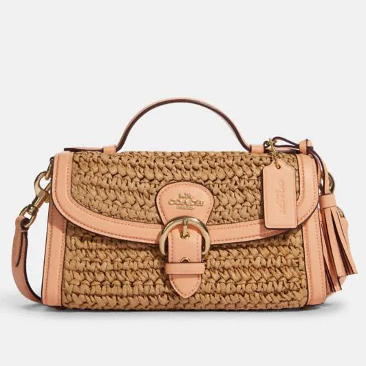 Coach sale raffia bag