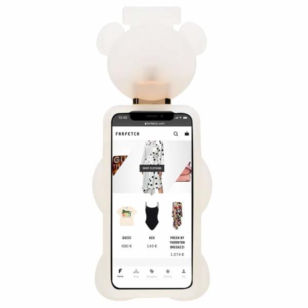 Grosse Coque Moschino Teddy Pour Iphone X/Xs - Blanche