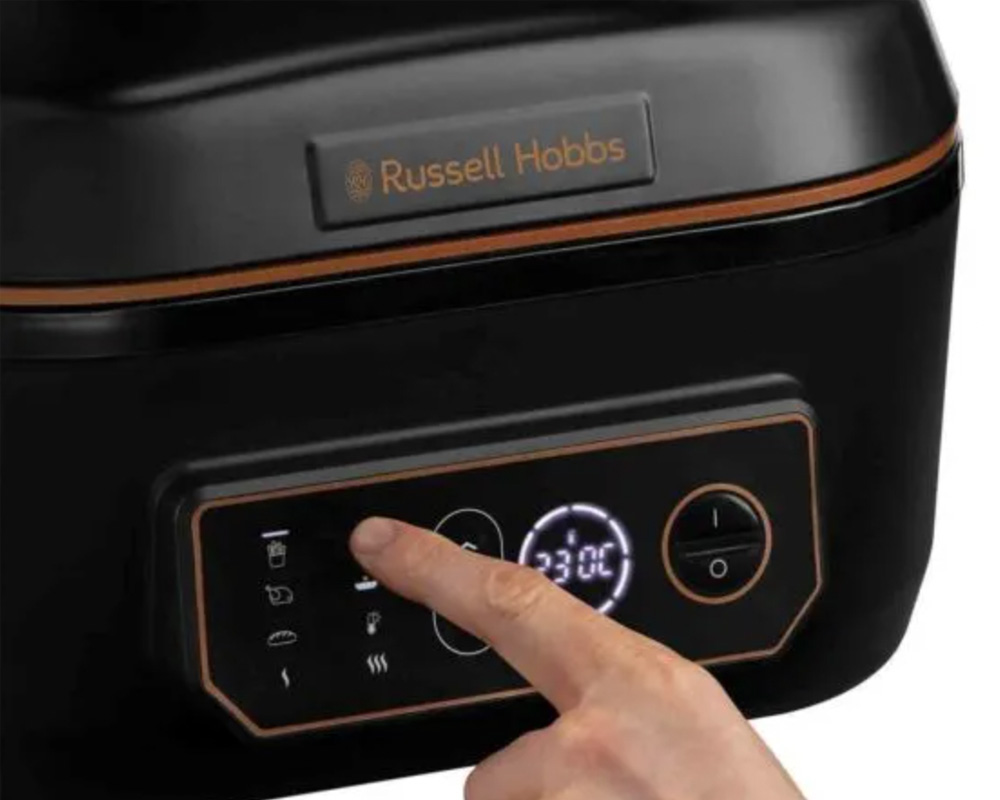 Russell Hobbs 27170 SatisFry Extra Large Digital Air Fryer, Energy Saving  Airfryer with 10 Cooking Functions including Bake,8 Litre Capacity, Black  on OnBuy