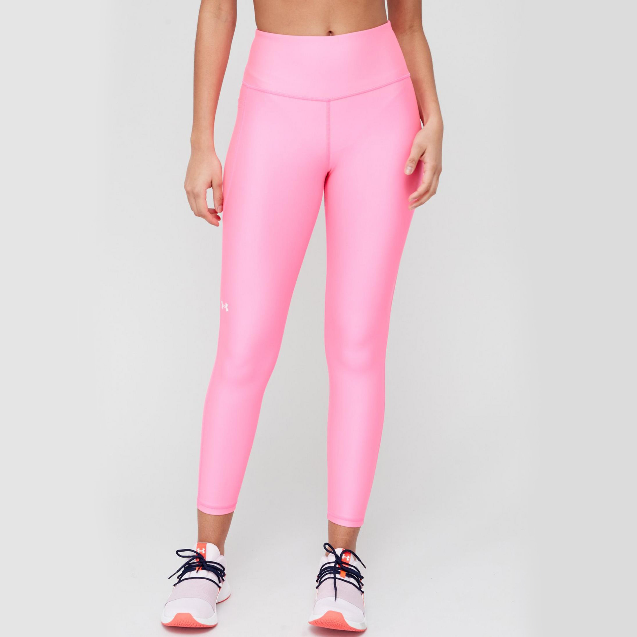 Under Armour Training Heat Gear ankle length leggings in hot pink