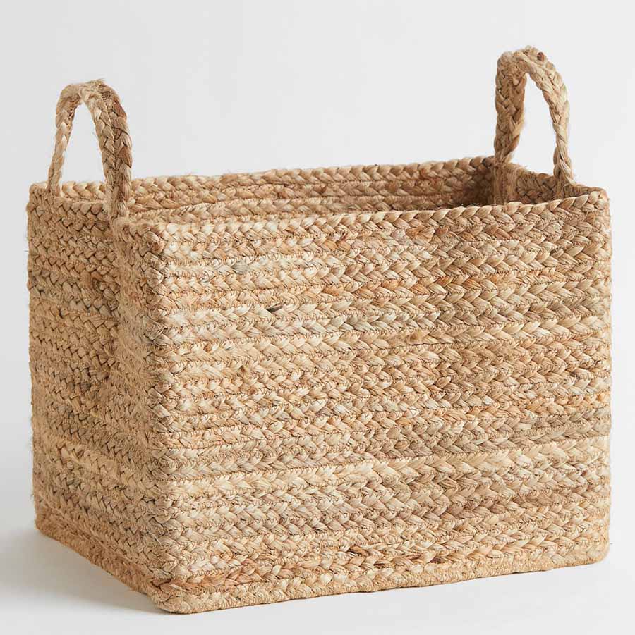 Kitchen Science Hanging Fruit Baskets for Kitchen, 3-Tier Woven Wicker Seagrass Baskets | 100% Natural, Robust Wood Frame & Braided Jute Rope