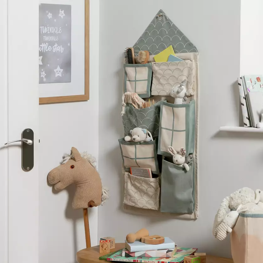 3 Shelf Hanging Storage Bag For Toys Net Kids Bedroom Wall Door