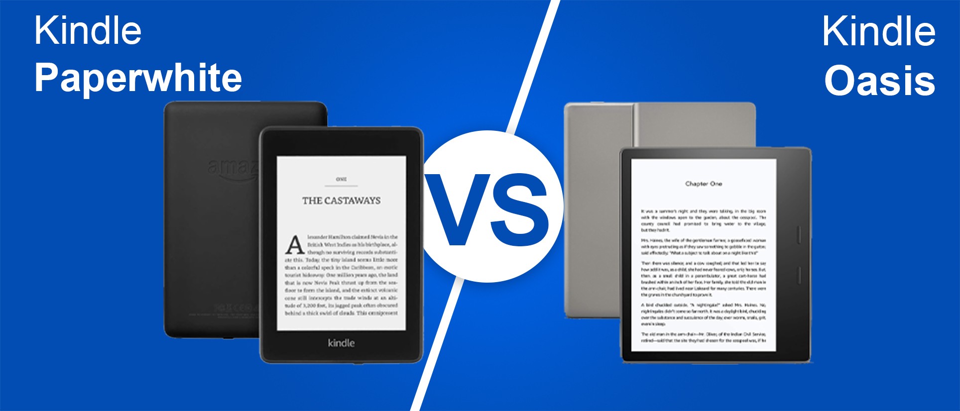 Kindle Paperwhite vs. Kindle Oasis: Which wins? - Daily Mail
