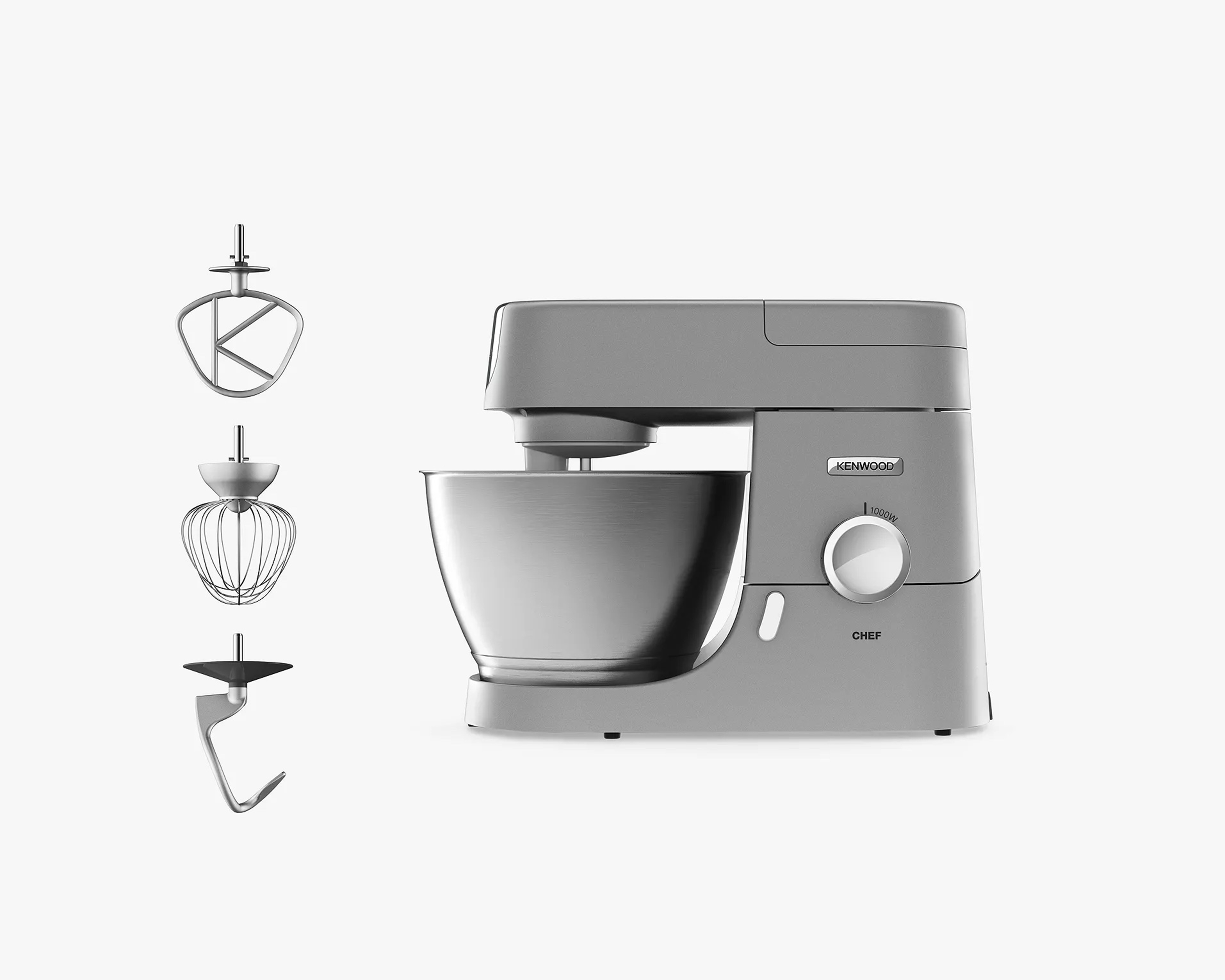 Buy KENWOOD Titanium Chef Baker KVC65.001WH Stand Mixer - White | Currys