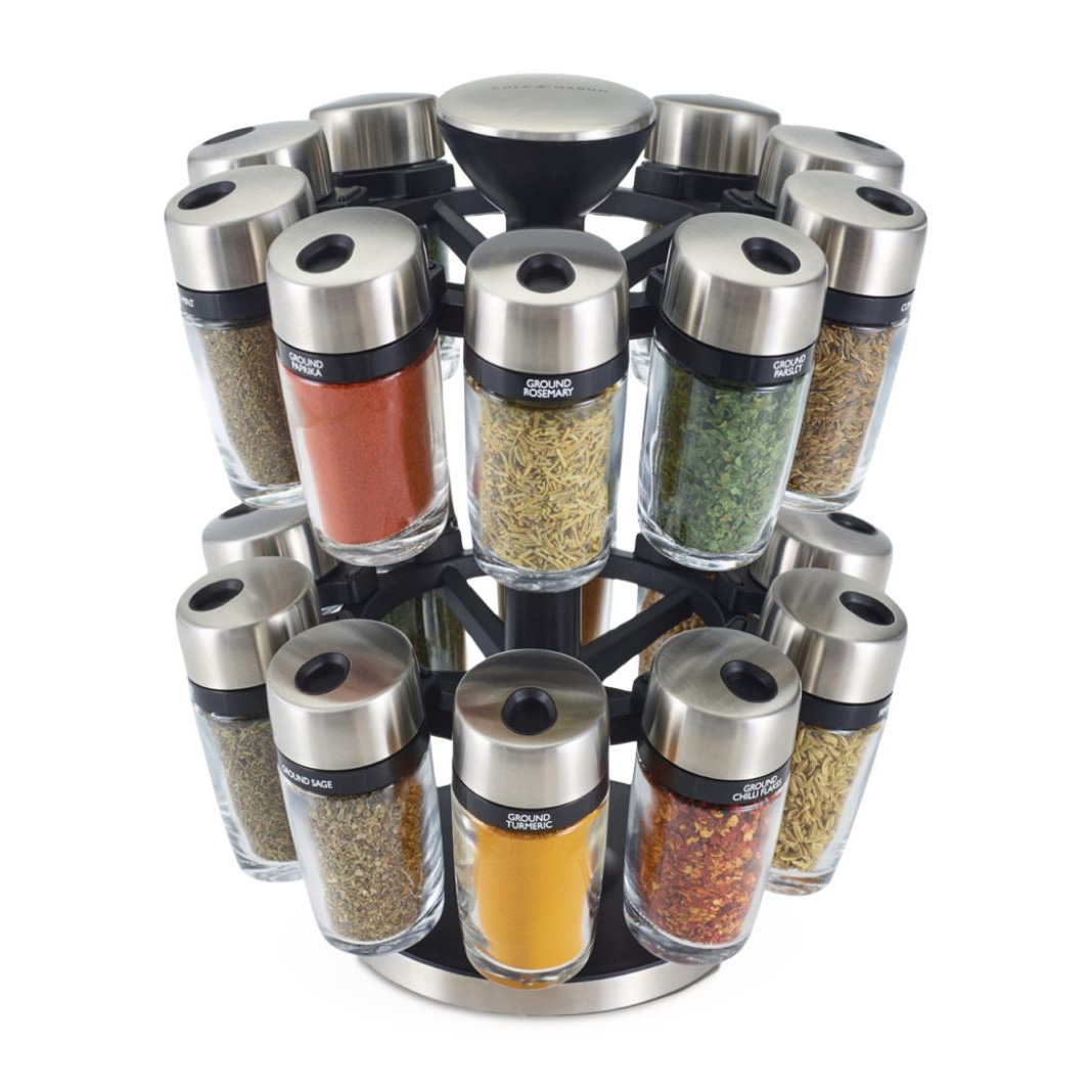 Stainless Steel Spice Organizer Rack Tower 12 Seasoning Jar Spices Storage  - China Spice Rack and Seasoning Glass Jars price