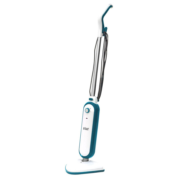 Russell Hobbs RHSM1001-G Steam and Clean Steam Mop in blue and white