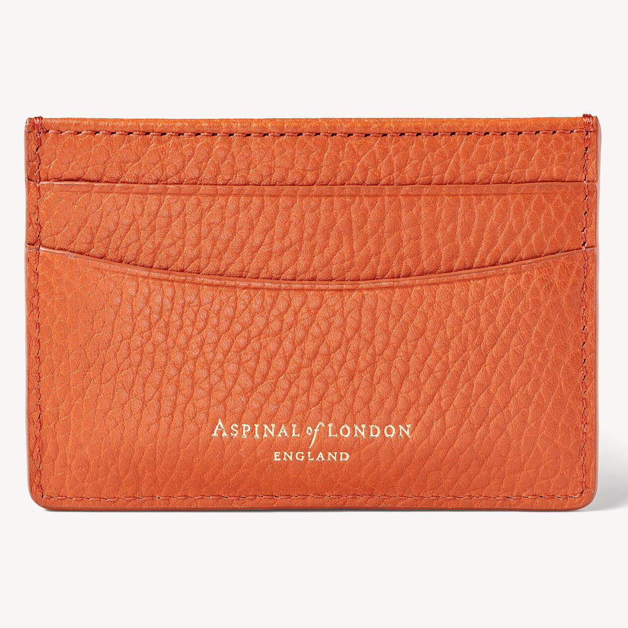 Aspinal of London Mens Brown Slim Credit Card Holder