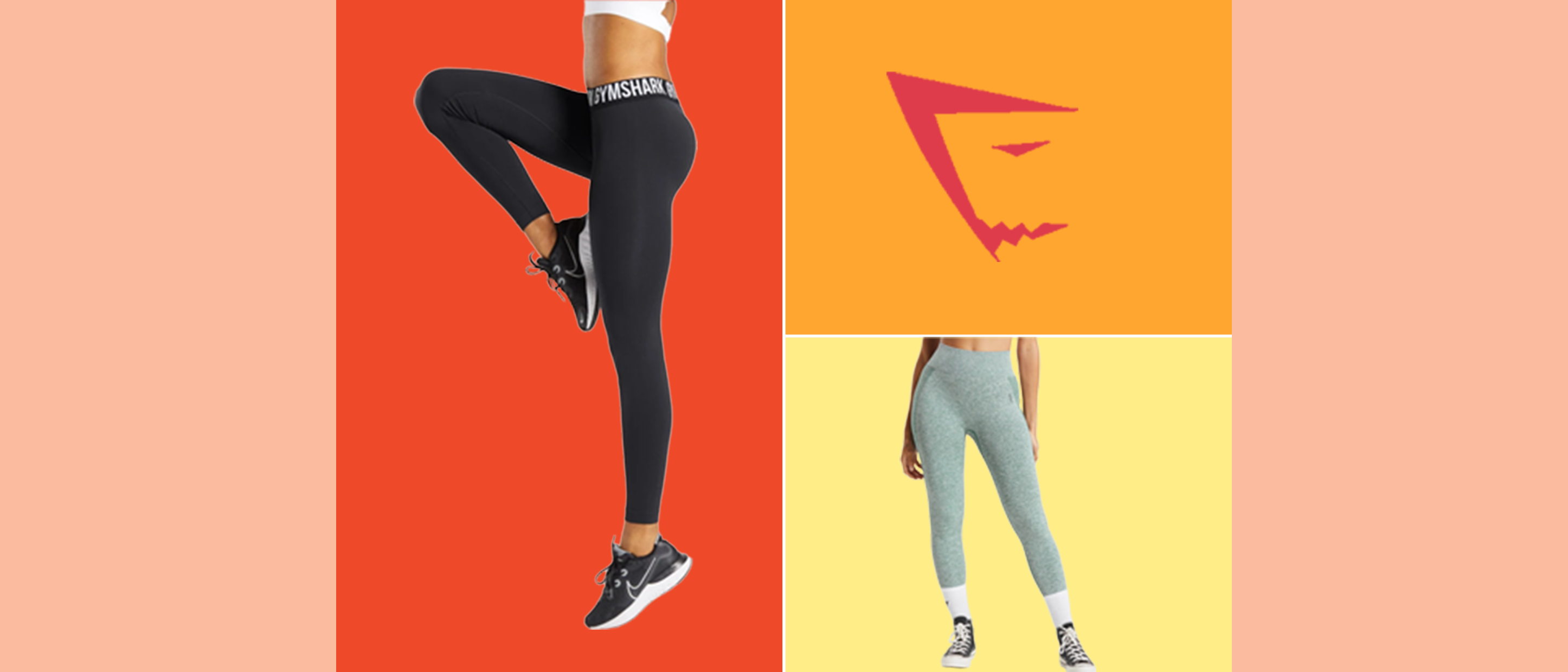 Gymshark Adapt Marl Seamless Leggings - Beige, Women's Fashion