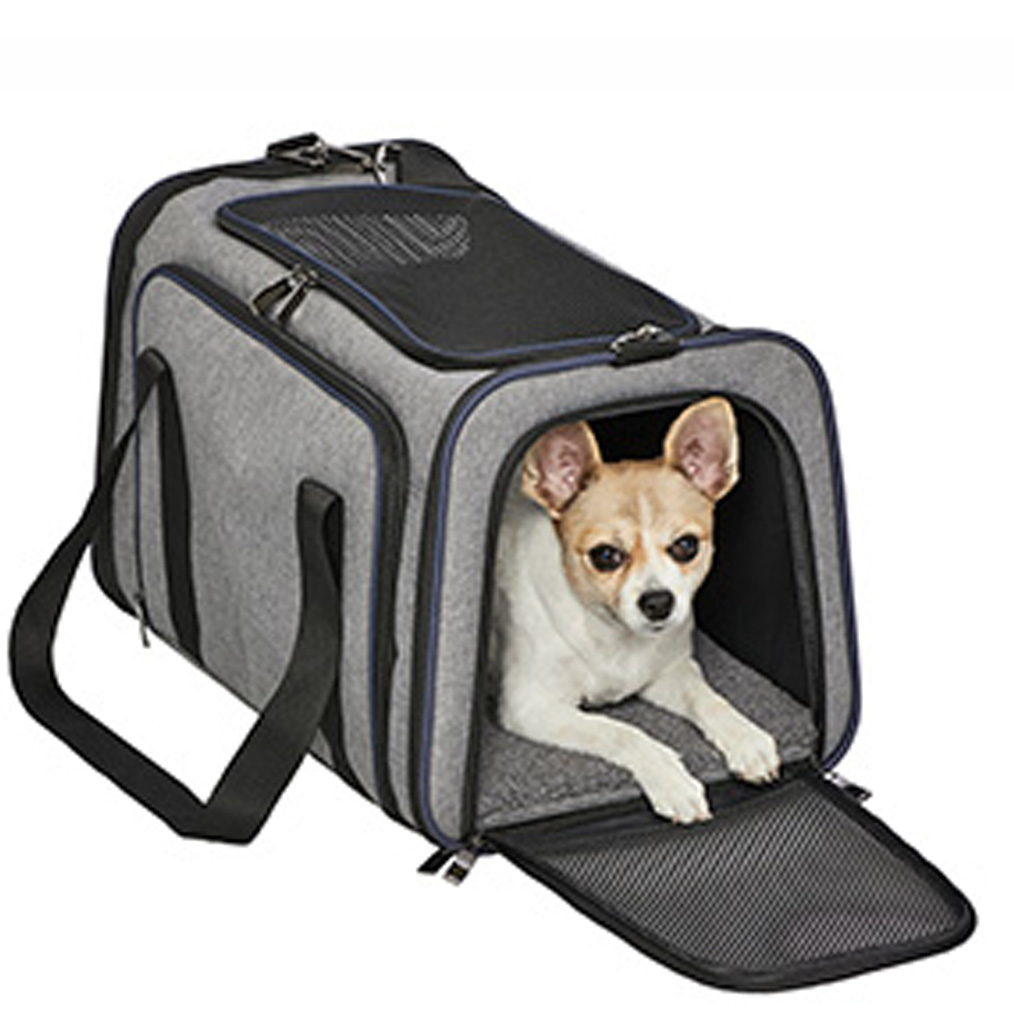CHANEL Old Travel Line Dog Carrier Dog Carry Pet Carrier Pet Carry Bag E