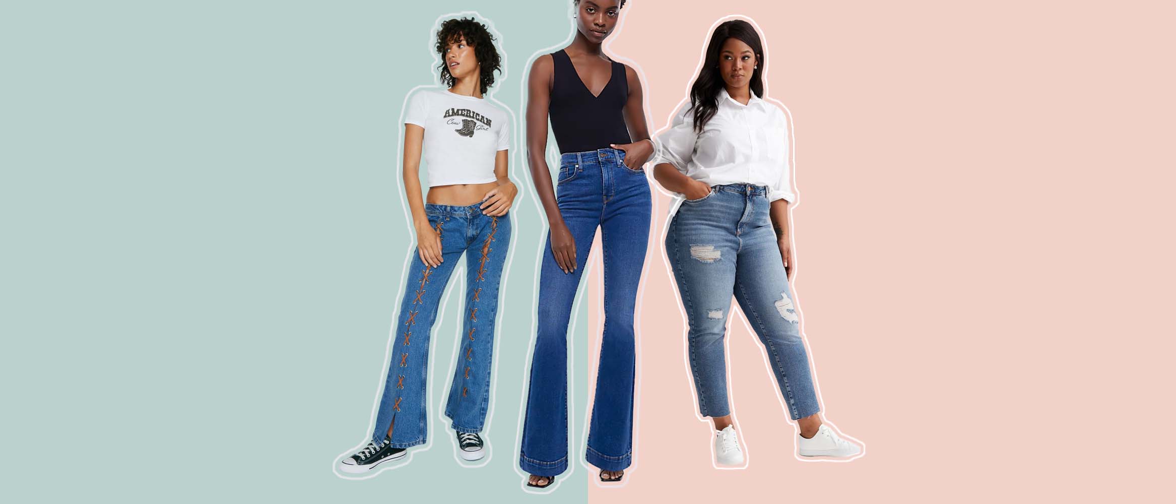Women's Ultra High-Rise Black Dad Jeans, Women's Bottoms