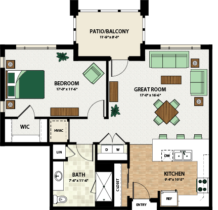Cherry Apartment floor plan