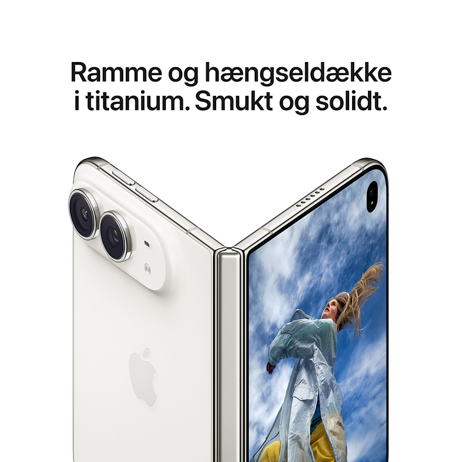 Ramme og hængseldække i titanium. Smukt og solidt.