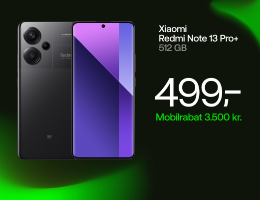 Køb Xiaomi Redmi Note 13 Pro+ 512 GB til 499 kr.