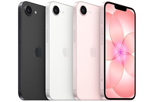 iPhone 17e kommer i tre flotte farver: sort, hvid og soft pink
